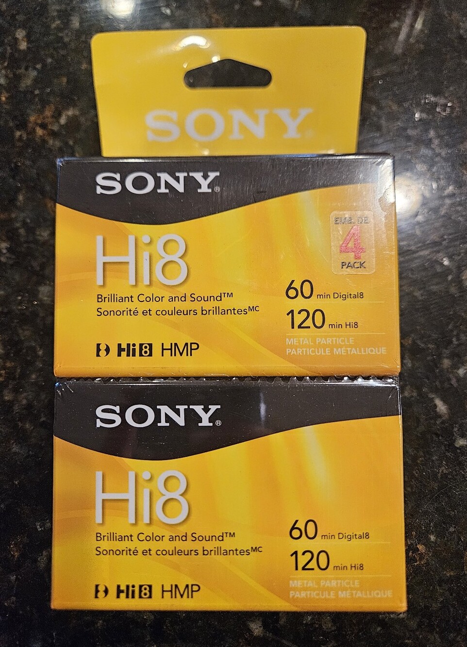 4 New Sony Hi8 digital8 60 120 Digital 8 HMP Hi Camcorder Cassette Tape, SEALED